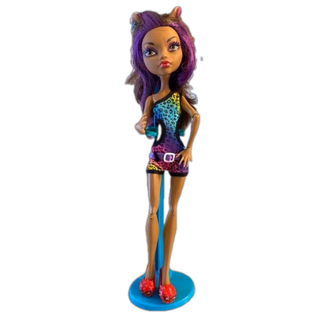 Monster High Gloom Beach Clawdeen Wolf Doll G1 Genuinely Articulated
